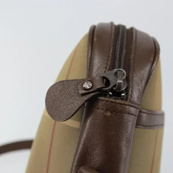 Authentic Burberrys Nova Check Shoulder Bag Canvas Beige Gold - Picture 2 of 16